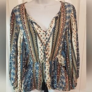 Bohemian Print Women's Top